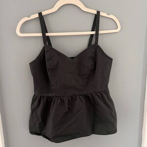 (3 for 15) Grey peplum top / size XS